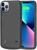 RUNSY Battery Case for iPhone 12 Pro Max, 6000mAh Rechargeable Extended Battery Charging/Charger Case, Add 100% Extra Juice, Support Wire Headphones (6.7 inch)