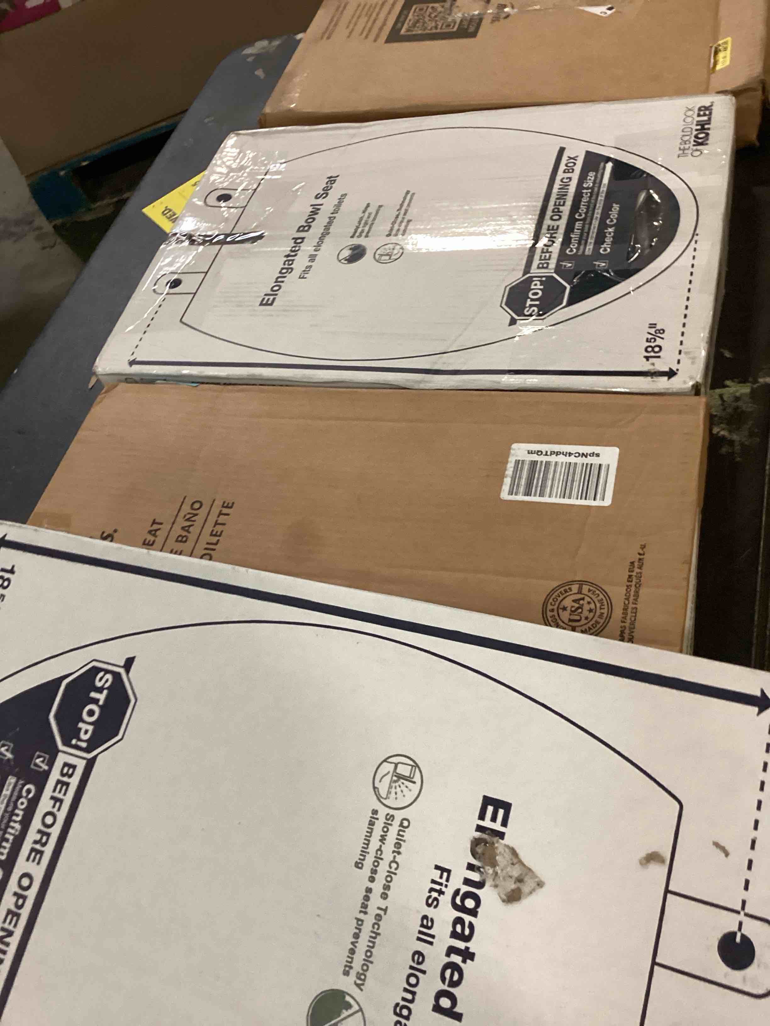 Assortment of Round Bowl Seats, fits all round toilets, different styles and different sizes, from different brands,