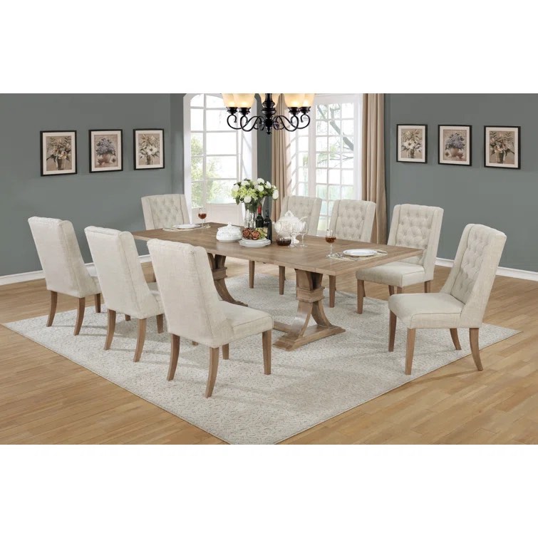 Dions Extendable Trestle Dining Table ( 2 Table Legs Only ) 