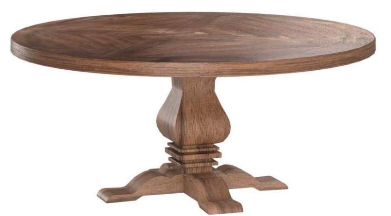 COASTER Florence Round Pedestal Dining ( incomplete box 2/2)