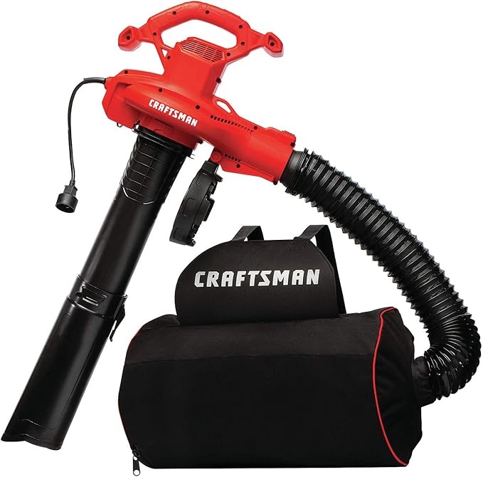 CRAFTSMAN Leaf Blower / Leaf Vacuum & Mulcher, 12-Amp, Corded (CMEBL7000) (B083WQCX8H)