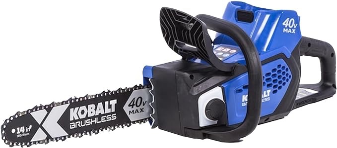 Kobalt (1447232) 24 V Cordless 12" Chainsaw Kit W/ Battery & Charger. NEW.