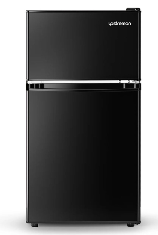 3.1 Cu.Ft Double Door Mini Fridge, Black-BD311