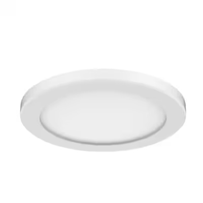 Project Source 1-Light Matte White LED Flush Mount Light Item #5209281 | Model #MXL1140-L12K9027W
