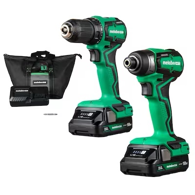 Metabo HPT 18-volt 2-Tool Brushless Power Tool Combo Kit with Soft Case (2-Batteries Included and Charger Included) Item #5115651 | Model #KC18DDXSM