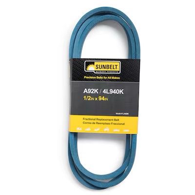 Sunbelt 1/2-in x 94-in Deck/Drive Belt, Multiple, Replaces OEM Part Number A92K, 4L940K Item #1540851 | Model #LA92K