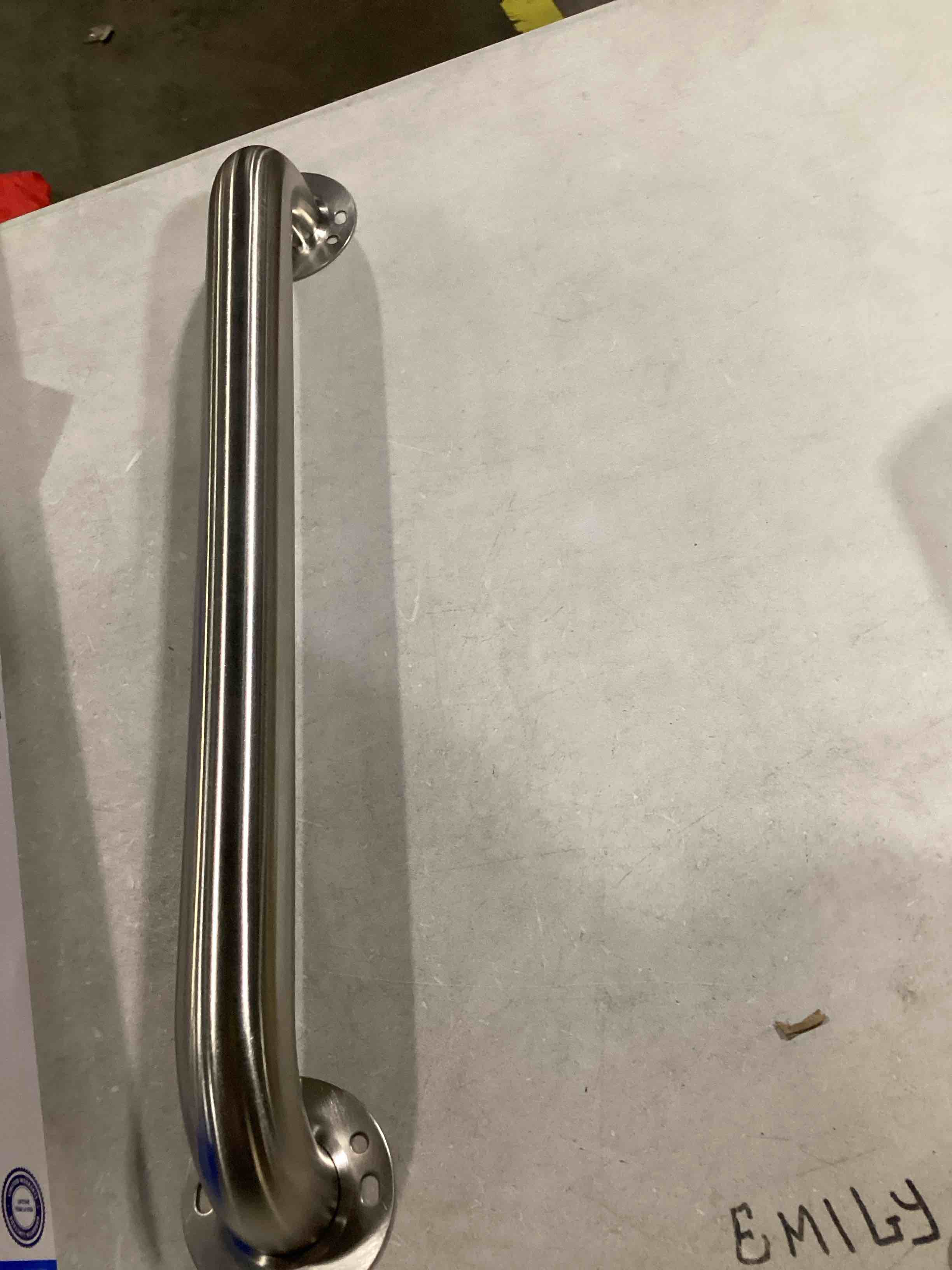 Moen Stainless Bathroom Safety 18-Inch Shower Grab Bar with Concealed Screws for Elderly or Handicapped, R8918