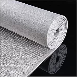 Peel and Stick Fabric Wallpaper, Self-Adhesive Linen Wall Panel, 5mm Thick Upholstered Background Cloth Waterproof for Living Room Bedroom TV Backdrop, Cuttable (Color : Gray, Size : 65x280cm)