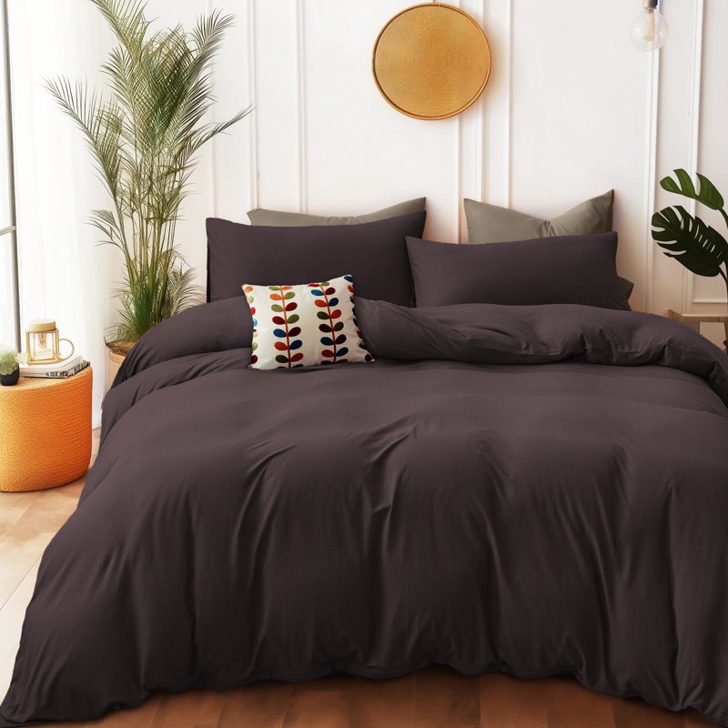 HOME BEDDING Jersey Cotton Duvet Cover Set