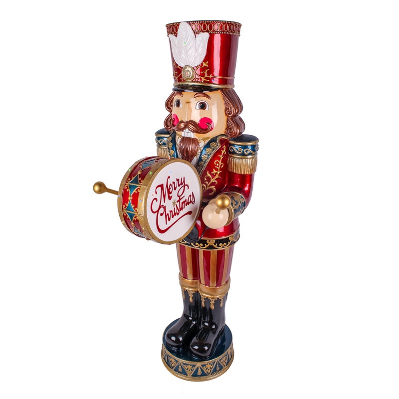 58 in. Animated Nutcracker with Multicolor Lights and Music