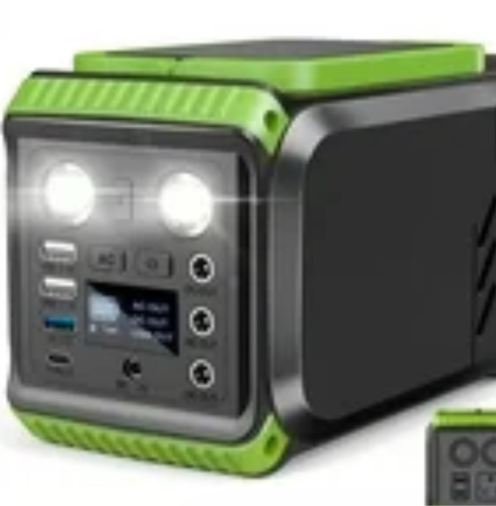 Qunler 200W Portable Power Station, 148Wh 40000mAh Solar Generator with 110V AC Outlets & LED Light, Backup Battery for CPAP, Emergency, Camping, Travel, Hunting, RV, Solar Panel Not Included