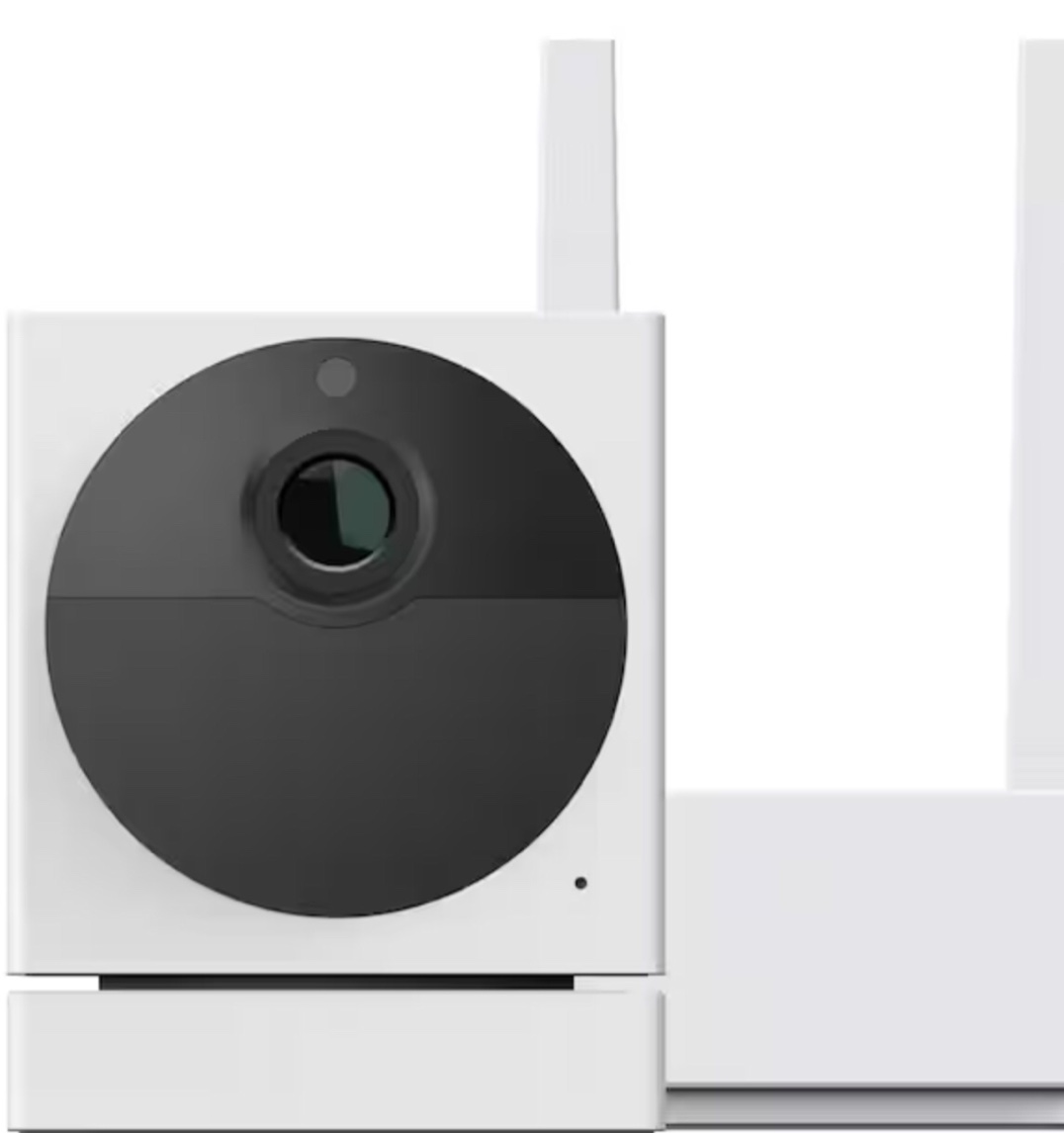 Wireless Outdoor Surveillance Home Security Camera v2, with Color Night Vision, Includes Base Station