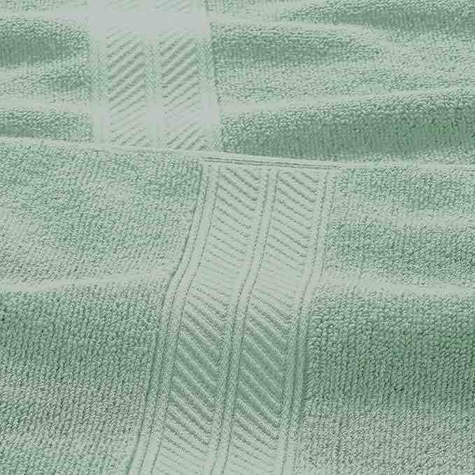 Modern Threads Trefoil Filigree 6-Piece Reversible Yarn Dyed Jacquard Towel Set - Bath Towels, Hand Towels, & Washcloths - Super Absorbent & Quick Dry - 100% Combed Cotton Sage Standard 100%