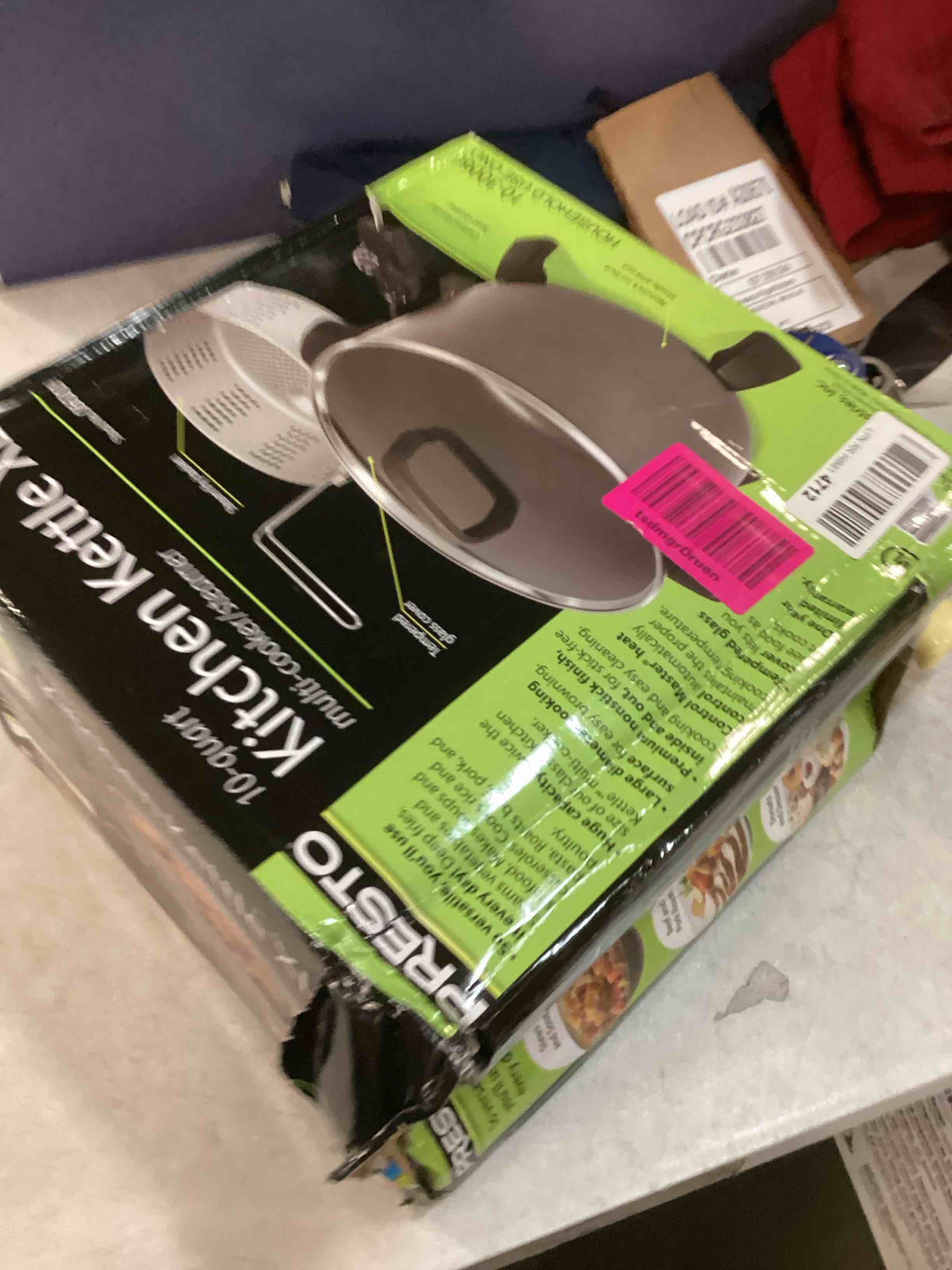 National Presto 10quart Kitchen Kettle XL Steamer MultiCooker, Black