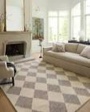 Chris Loves Julia x Loloi Francis Collection FRA-01 Beige / Charcoal 3'-6" x 5'-6" Accent Rug