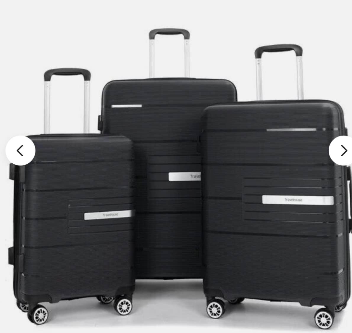 Tripcomp 3 Piece Luggage Set color grey( brand new)