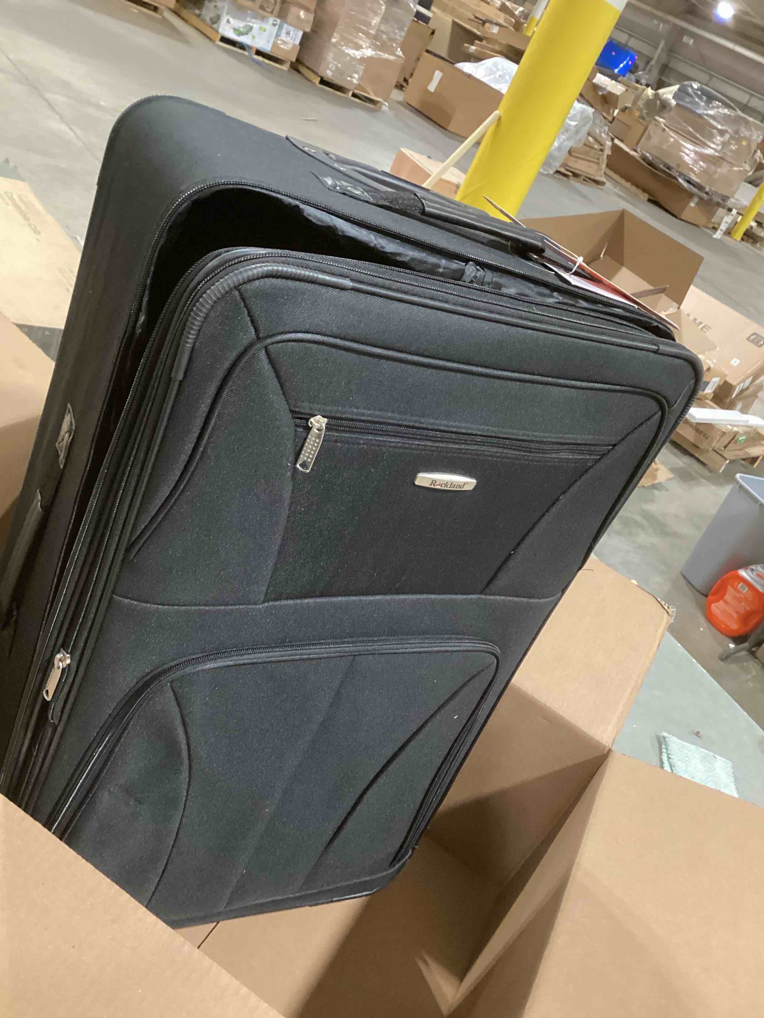 Rockland Journey Softside Upright Luggage Set,Expandable, Lightweight