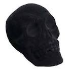Halloween large flocked skull 