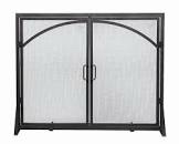 Alasca 2 Panel Iron Fireplace Screen