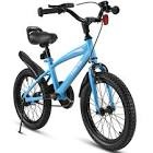 16 Inch Kids Bike Girls and Boys Blue Kid Bicycle for Age 4-8 Years Old with Kickstand & Training Wheels