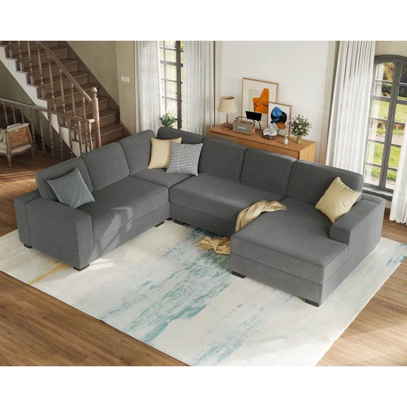 (incomplete) 121 inch sectional sofa oversized 
