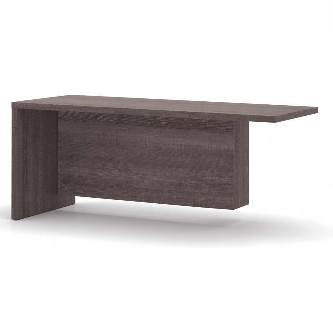Bestar 120810-000035 Pro-Linea Return Table - Walnut Grey