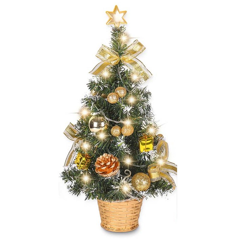 17.7'' H Gold Christmas Tree