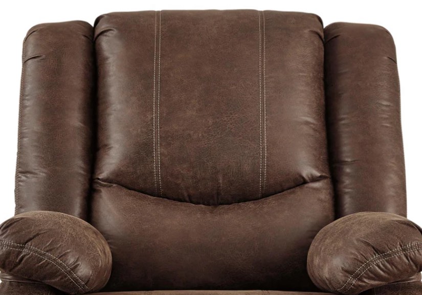 (incomplete, only 1 back piece) Signature Design by Ashley Bladewood Leather Look Recliner with Wall Recline 6030529