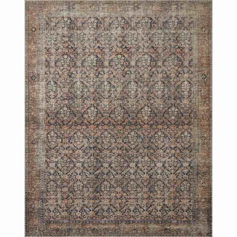 Billie Oriental Ink / Salmon Area Rug