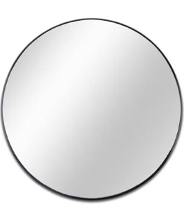 Round Metal Framed Wall Bathroom Vanity