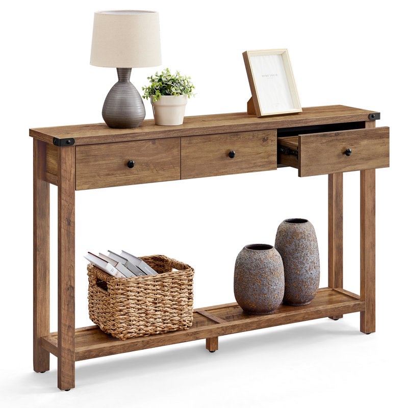 Sahai 47.2" Console Table with 3 Drawers