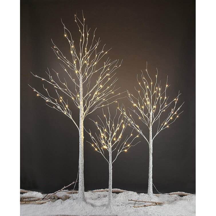 3 Light Battery Lighted Trees & Branches