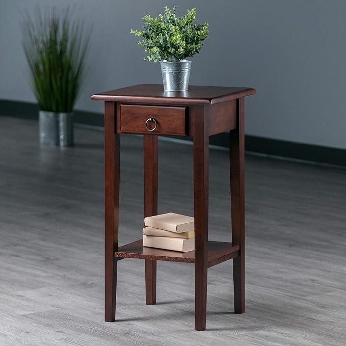 Winsome Regalia 29 1/2 x 17 x 14-Inch Wood Accent Table, Brown (94430)