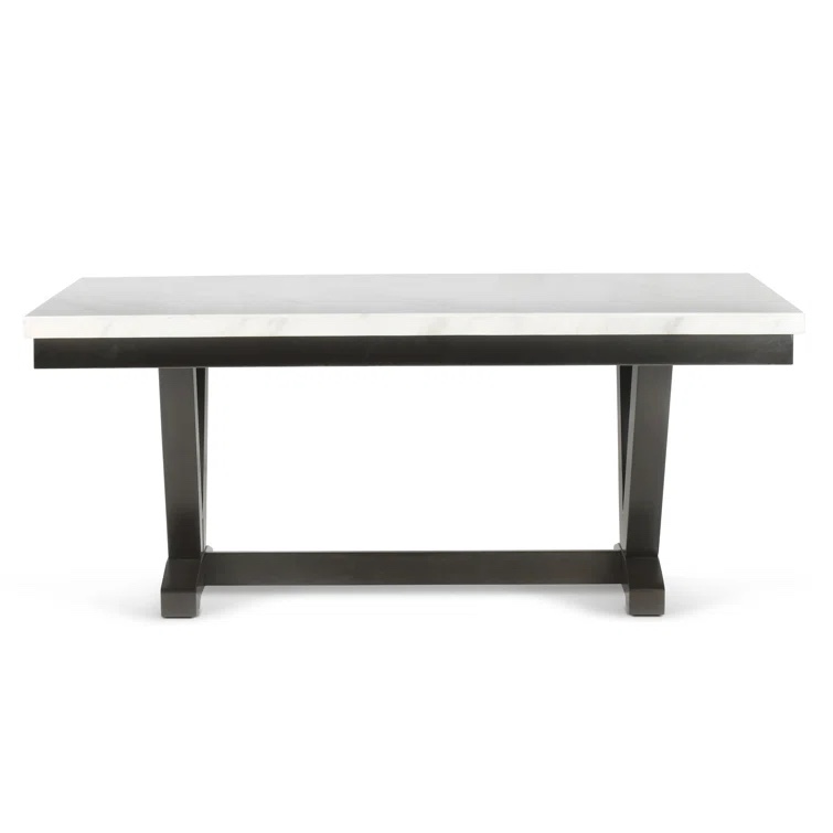 Antoumann Solid Marble Top Dining Table