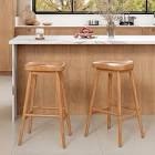 Ashray Solid Wood 24.25" Counter Stool