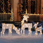 Reindeer Set Outdoor Christmas Decoration With LED Lights