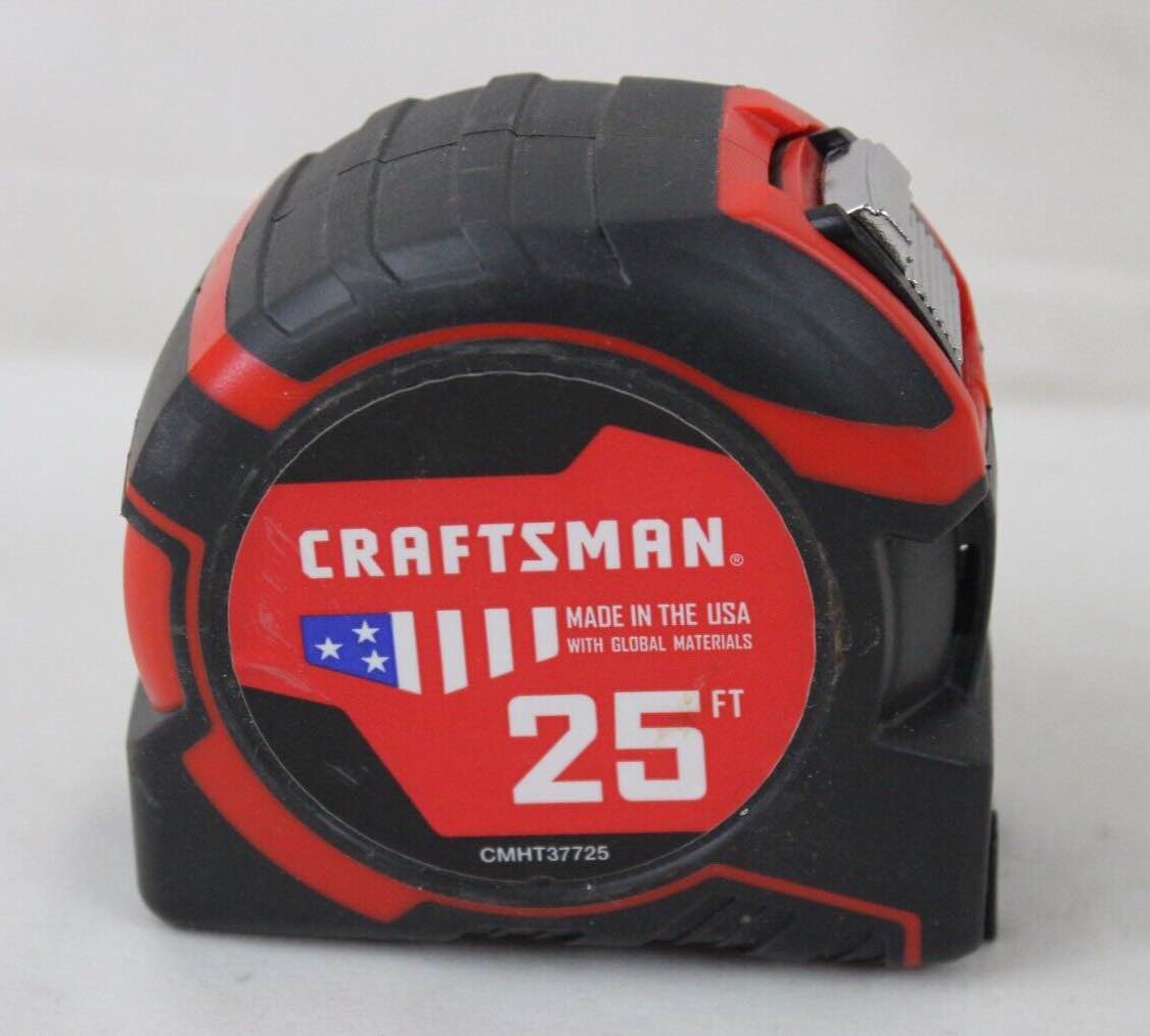 Craftsman 25ft X 1 1/4” Autolock Tape Measure 14” Reach CMHT37725 - USA Open Box