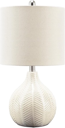 prysilla 21.5” of white table lamp