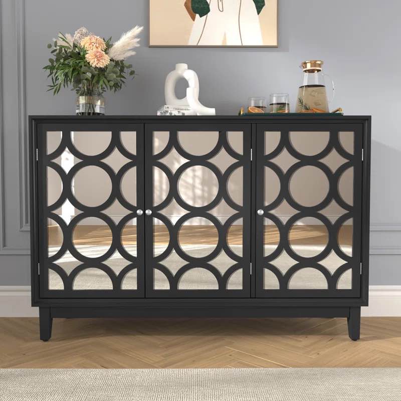Teralynn 47.24'' Sideboard with 3 Mirror Doors