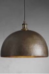 355-1043852. brass hanging dome light