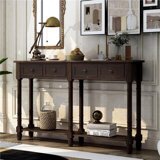 ComfyHaus WF191266AAP 58 in. Landon Console Table Sofa Table, Espresso