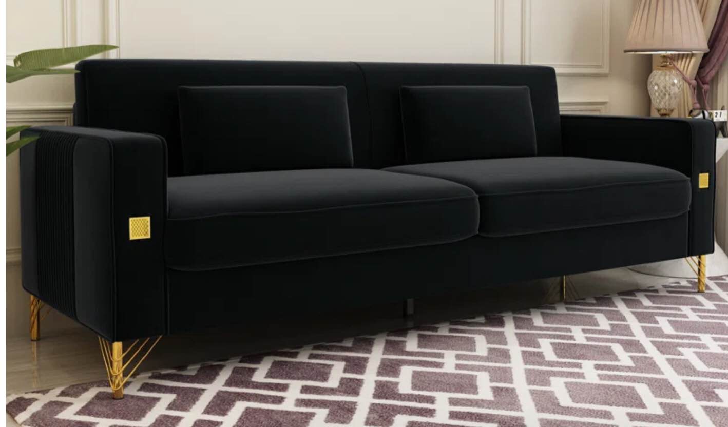 DEONDRY 85.63 VELVET SQUARE ARM SFA