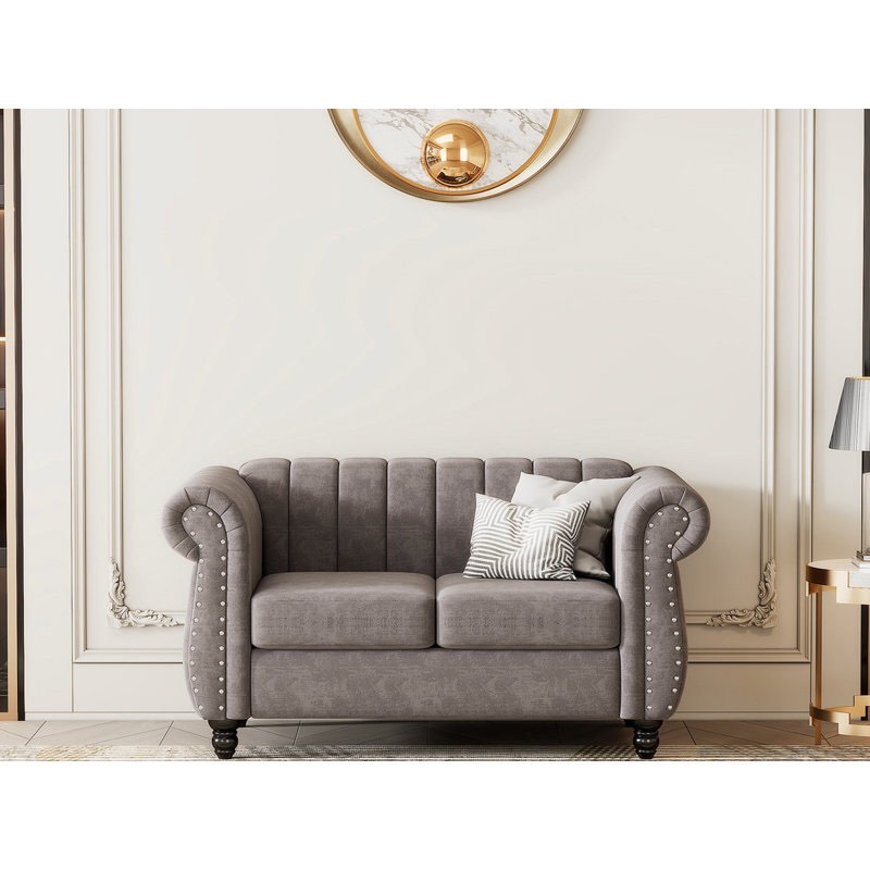 Wedemeyer Modern Sofa Living Room Couch Living Room Sofa Comfy Couch 51.03'' Loveseat( incomplete 1/3)