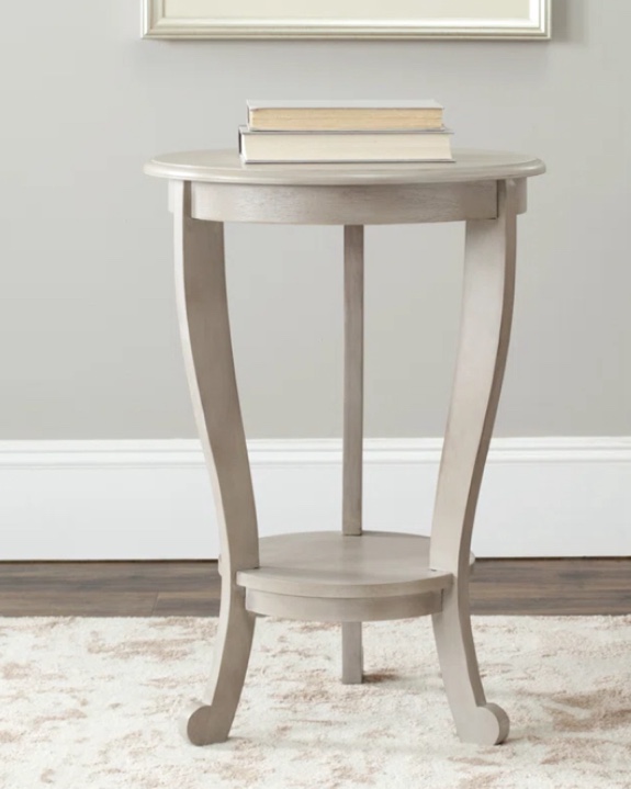 Tutuala Solid Wood 3 Legs End Table with Storage