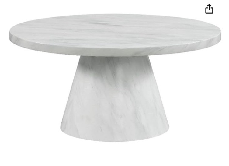 Picket House Furnishings Odette White Coffee Table in White/Grey(incomplete, base only )