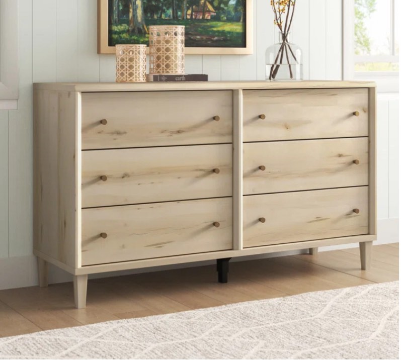 Harry Willow Place 6 Drawer 59.05" W Double Dresser