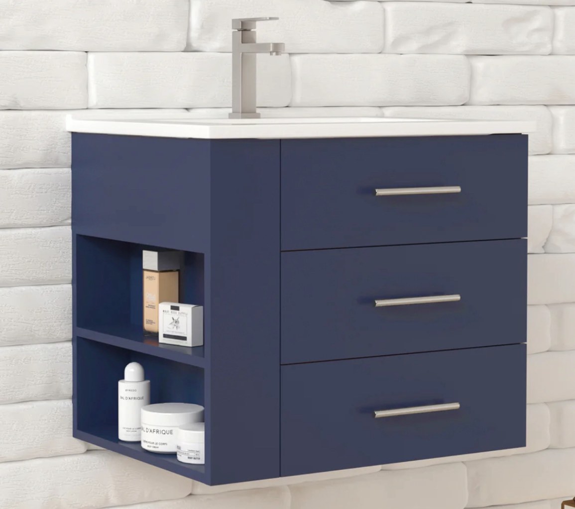 24" Bathroom Vanity Wall Mount Set ( no have sink)