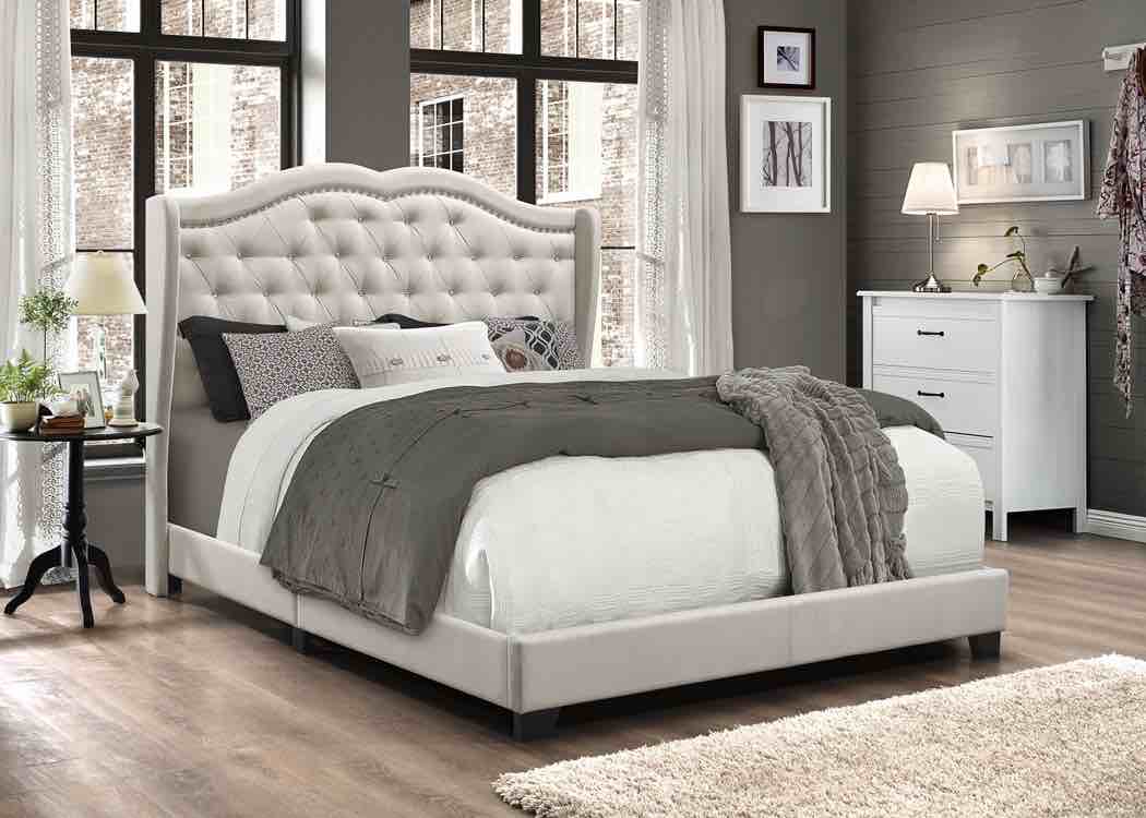 Aden Beige  Queen Bed