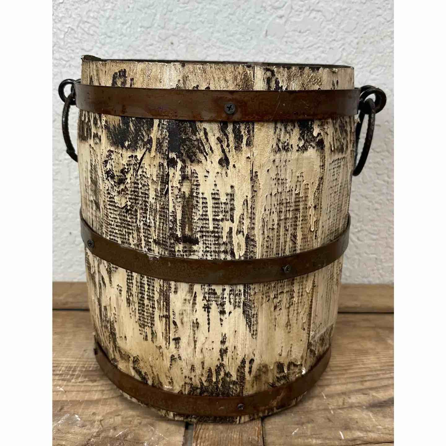 Wholesale Small Rustic Trim Bucket-13.5 x 13 in-Farmhouse-Small Bucket