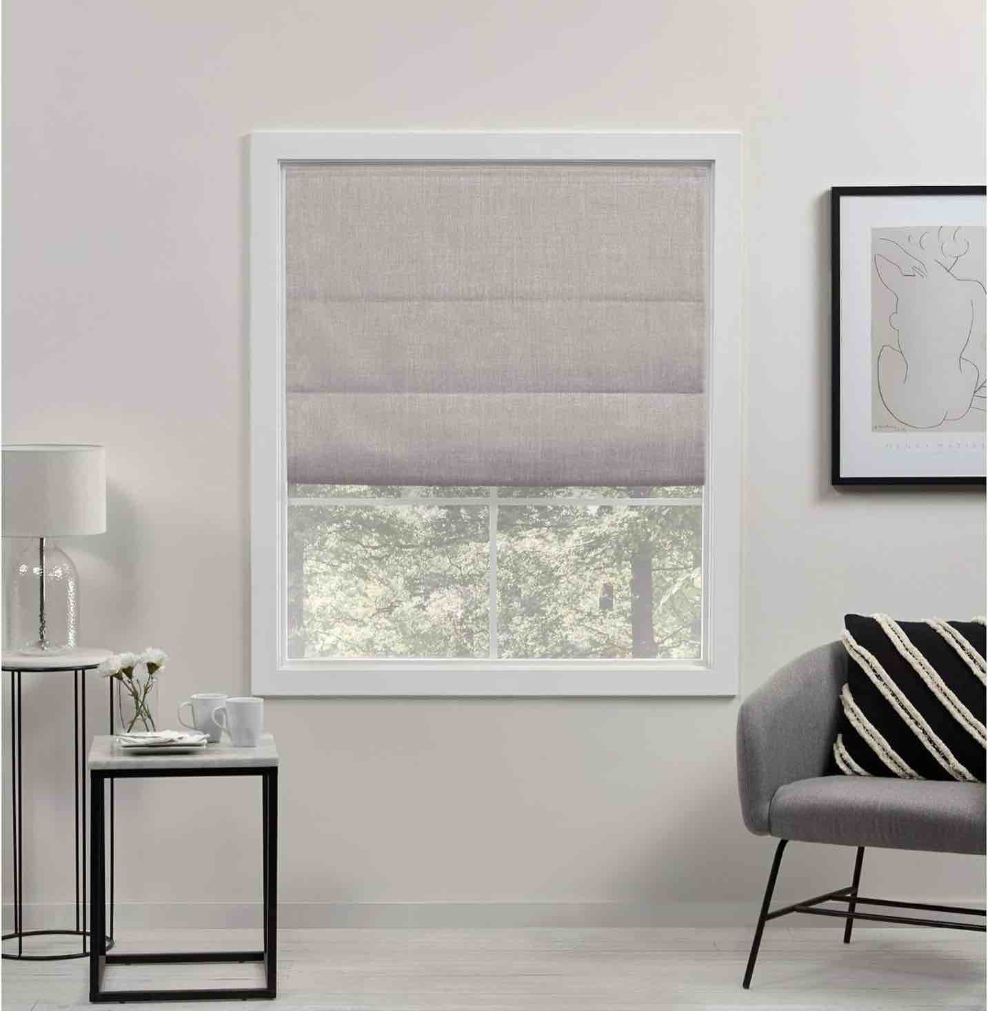 Exclusive Home Acadia 100% Blackout Roman Shade